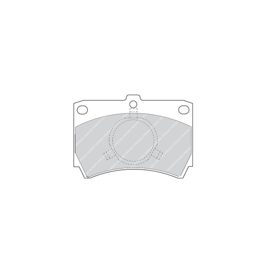 Ferodo Premier Fdb487 Brake Pad Set For Mazda 323 Not Prepared For Wear Indicator With Piston Clip