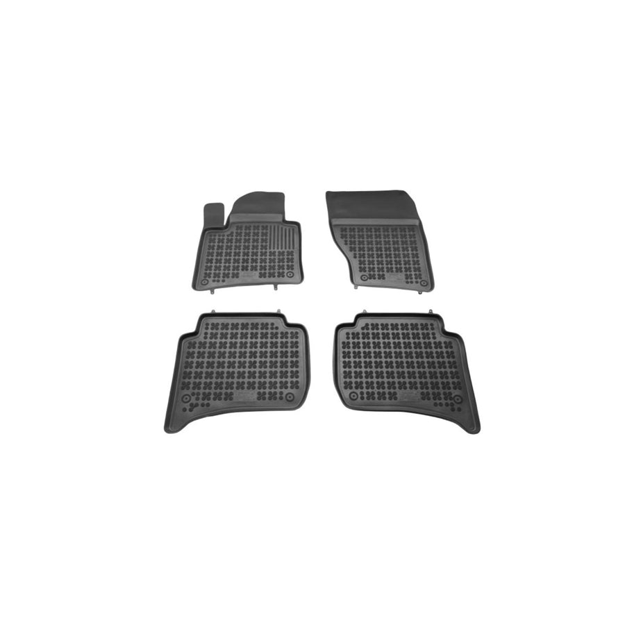 REZAW PLAST 200111 Floor mat set Elastomer, Front and Rear, Quantity: 4, Black