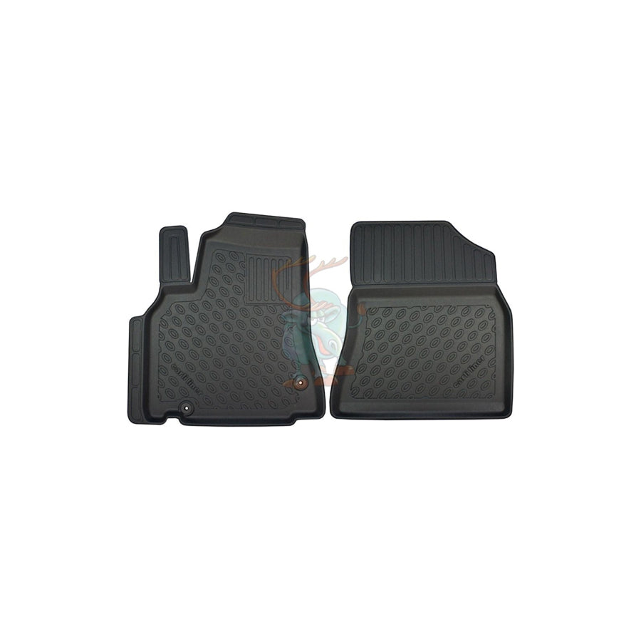 RENSI 252920 Floor mat set Elastomer, Front, Quantity: 2, Anthracite, Black