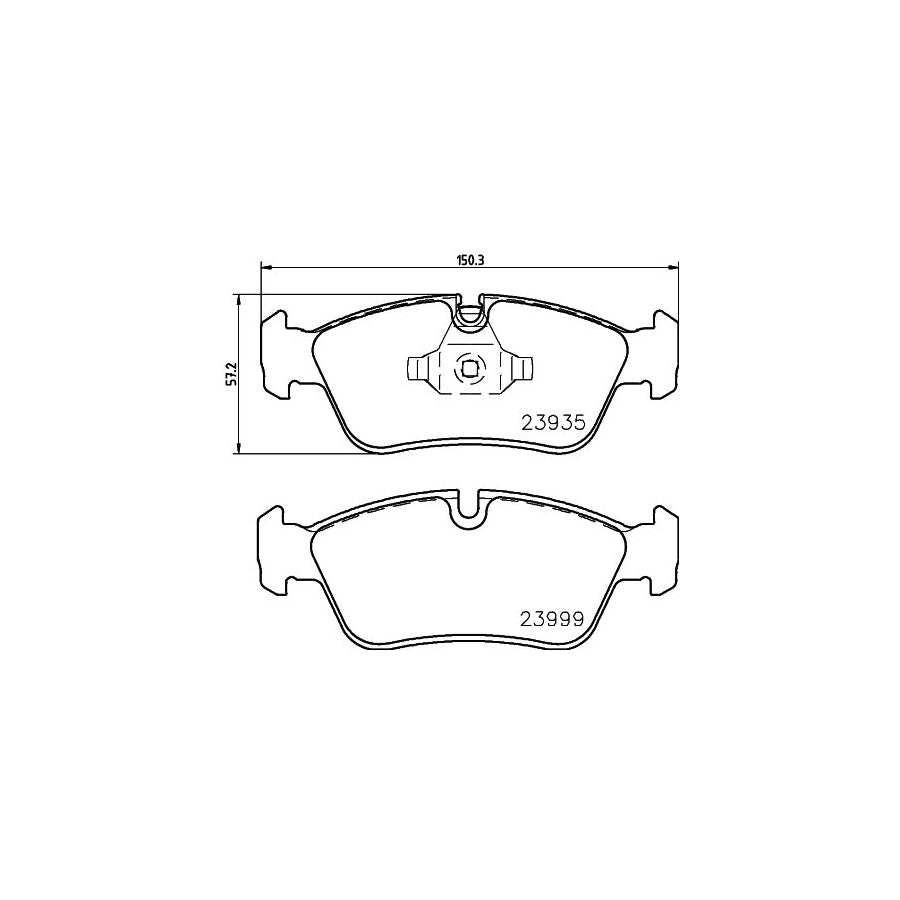 Hella 8DB 355 011 281 Brake Pad Set Prepared For Wear Indicator