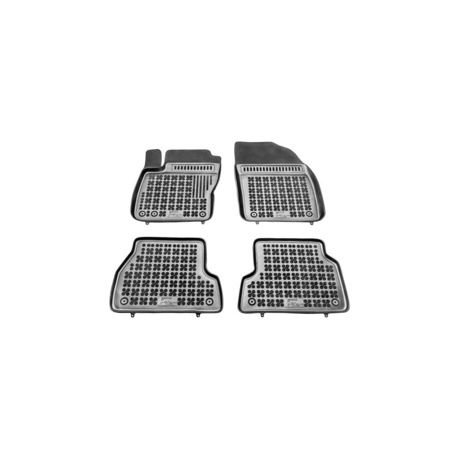 REZAW PLAST Tailored 200604 Floor mat set for FORD FOCUS Elastomer, Front and Rear, Quantity: 4, Black