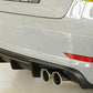 Rieger 00056808 Audi 8V A3 Rear Diffuser for Twin Tailpipe Left & Right -  Matte Black