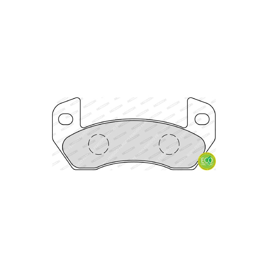 Ferodo Premier Eco Friction Fdb4309 Brake Pad Set Not Prepared For Wear Indicator Without Accessories