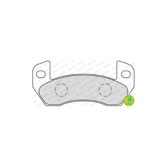 Ferodo Premier Eco Friction Fdb4309 Brake Pad Set Not Prepared For Wear Indicator Without Accessories