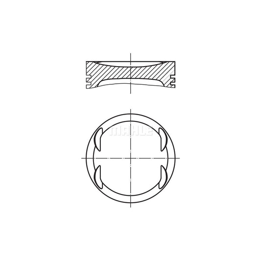 MAHLE ORIGINAL 011 69 01 Piston 79,25 mm, without cooling duct