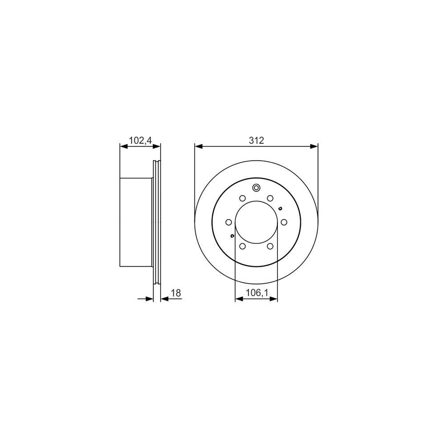 BOSCH 0 986 479 R57 Brake Disc for TOYOTA LAND CRUISER Vented Oiled