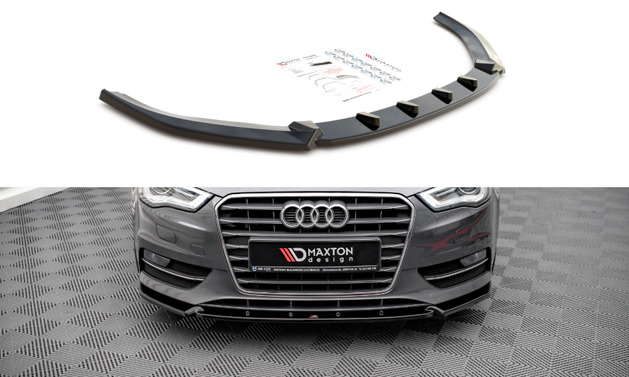 Maxton Design AU-A3-8V-FD1T Front Splitter Audi A3 Sportback 8V | Duco Car Parts UK Car Parts