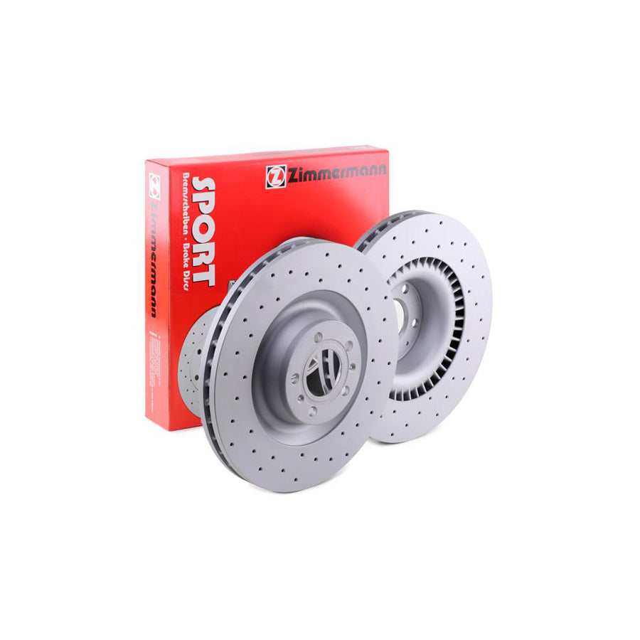 ZIMmERMANN SPORT COAT Z 100 3305 52 Brake Disc Internally Vented Perforated Coated