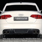Rieger 00099082 Audi B8 B81 A4 Rear Diffuser for Tailpipe Left - Carbon-Look