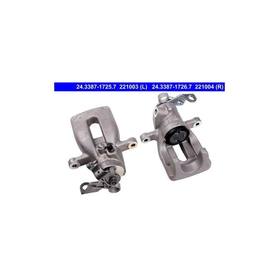 ATE 24 3387 1726 7 Brake Caliper for PEUGEOT 308 without holder