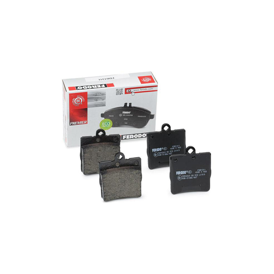 Ferodo Premier Eco Friction Fdb1311 Brake Pad Set Not Prepared For Wear Indicator Without Accessories