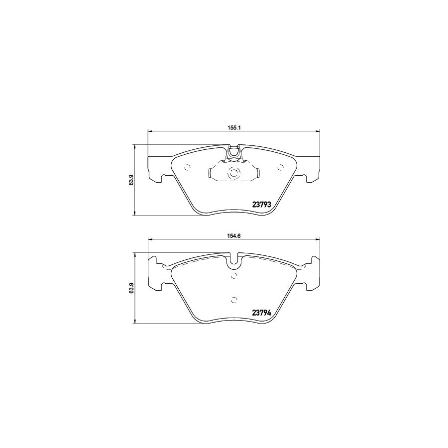 Hella 8DB 355 015 031 Brake Pad Set Prepared For Wear Indicator