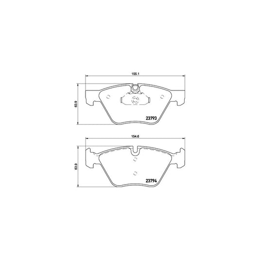 Hella 8DB 355 015 031 Brake Pad Set Prepared For Wear Indicator