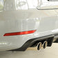 Rieger 00056808 Audi 8V A3 Rear Diffuser for Twin Tailpipe Left & Right -  Matte Black