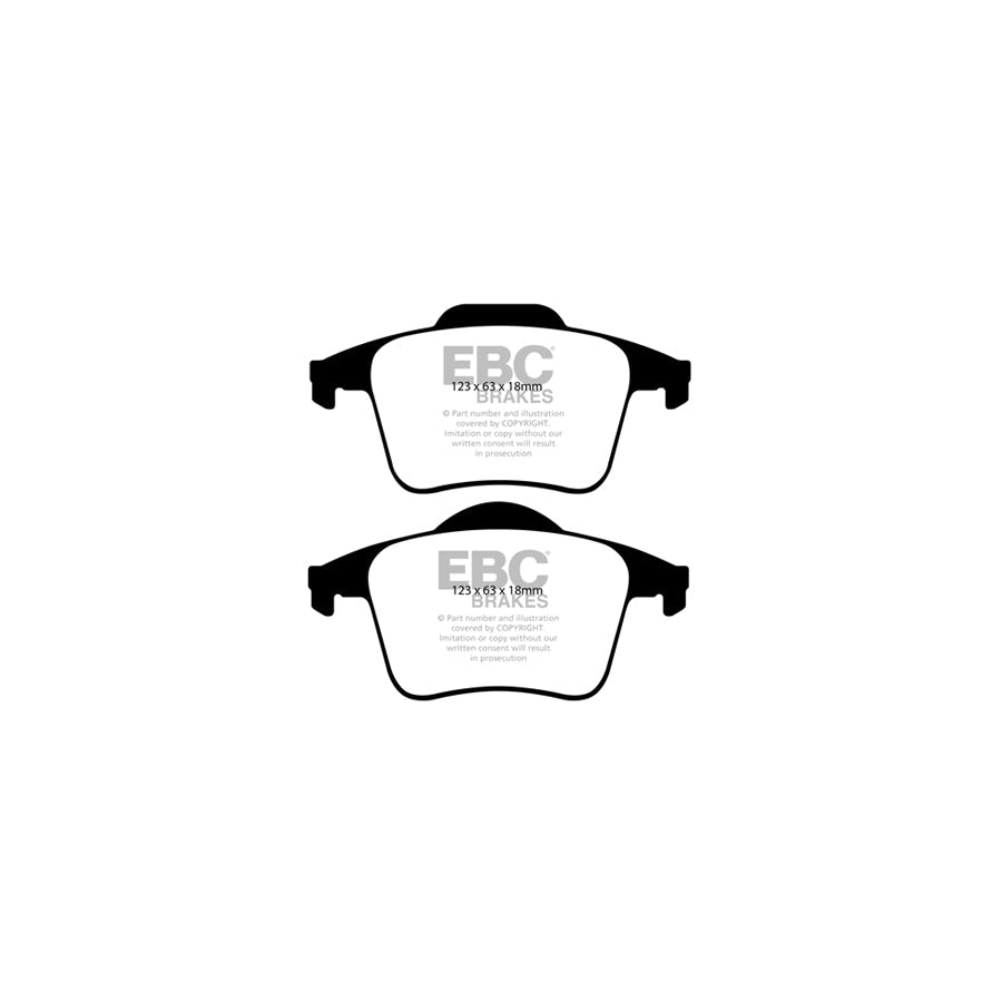 EBC PLK1898 Volvo XC90 Yellowstuff Pads and Brake Line Performance Pack - ATE Caliper 3 | Duco Car Parts UK Car Parts