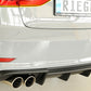 Rieger 00056808 Audi 8V A3 Rear Diffuser for Twin Tailpipe Left & Right -  Matte Black