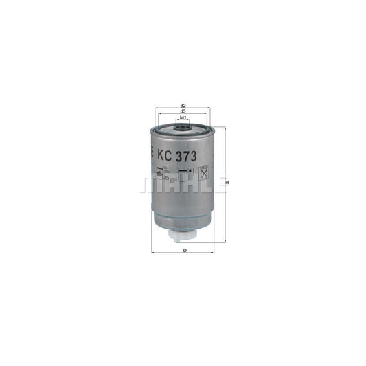 MAHLE ORIGINAL KC 373 Fuel filter Spin-on Filter