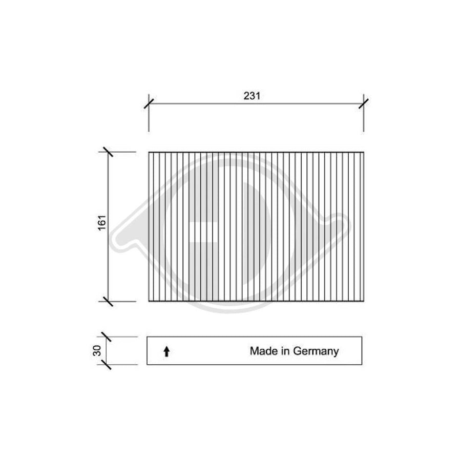 Diederichs Dci0043 Pollen Filter | Duco Car Parts UK Car Parts