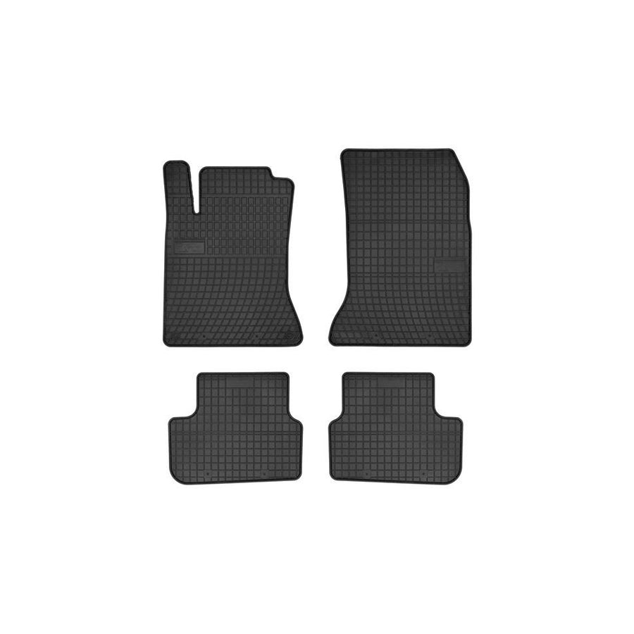 FROGUM Tailored 0782 Floor mat set Elastomer, Front and Rear, Quantity: 4, Black, (LHD)