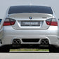 Rieger 00053407 BMW 3 Series E90 E91 Rear Diffuser for Twin Tailpipe Left & Right -  Matte Black