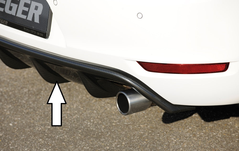 Rieger 00099811 VW Mk6 Golf GTI Rear Diffuser