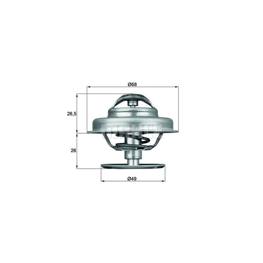 MAHLE ORIGINAL TX 62 89 Engine thermostat Opening Temperature: 89°C, without gasket / seal