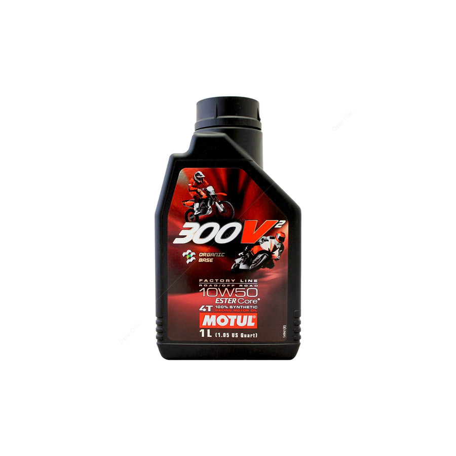 Motul 300V2 4T Factory Line 10w-50 Ester Synthetic Racing Motorcycle Engine Oil (Old Label) 1l