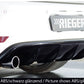 Rieger 00099811 VW Mk6 Golf GTI Rear Diffuser for Original Tailpipe Left & RIght - Carbon-Look