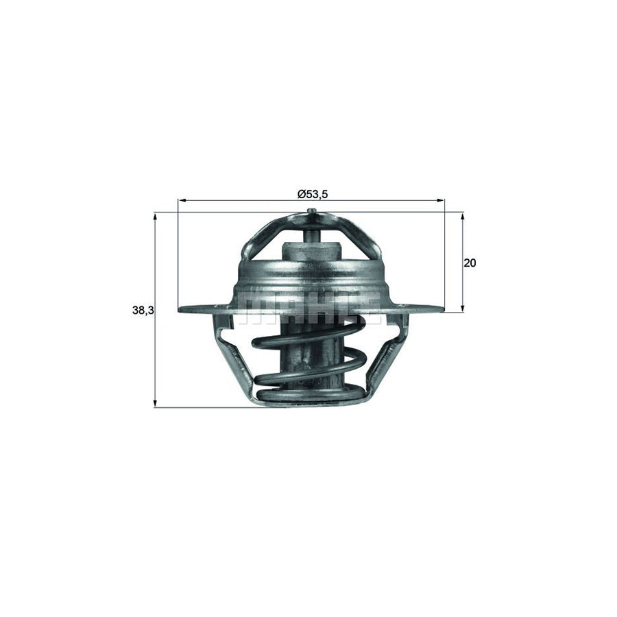 MAHLE ORIGINAL TX 88 88D Engine thermostat Opening Temperature: 88°C, with seal