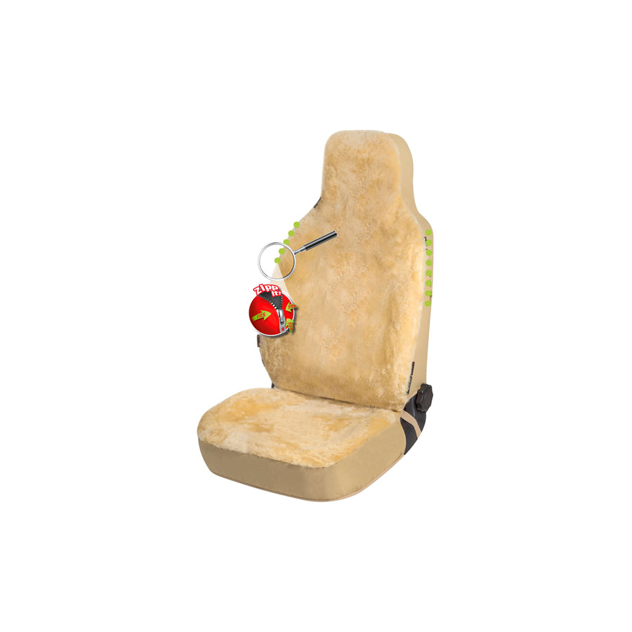 WALSER 20022 Car seat cover Beige, Sheepskin