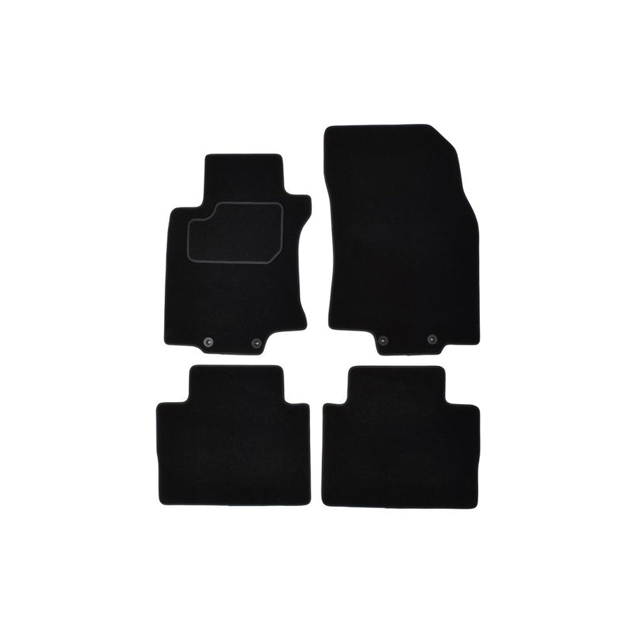 CUSTOPOL Tailored NIS300C Floor mat set for NISSAN X-Trail (T32) Textile, Front and Rear, Quantity: 4, Black