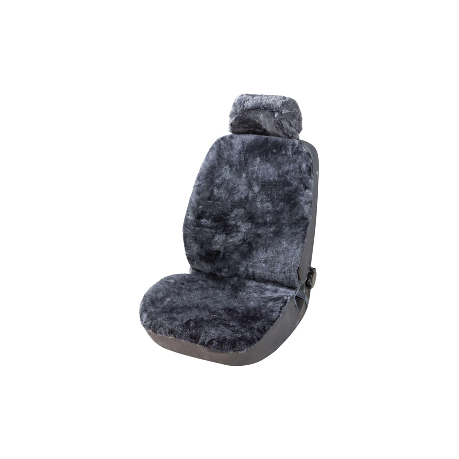 WALSER ZIPP IT 20021 Car seat cover Anthracite, Sheepskin, Front