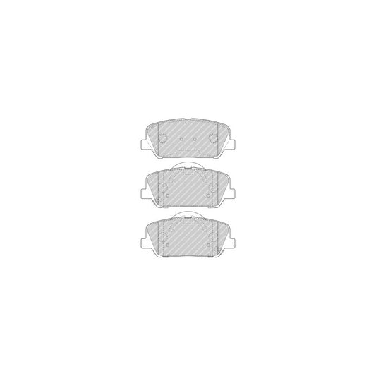 Ferodo Fdb4984 Brake Pad Set With Acoustic Wear Warning With Accessories