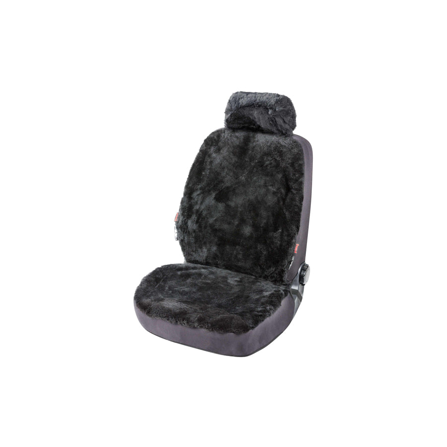 WALSER ZIPP IT 20020 Car seat cover Black, Sheepskin, Front