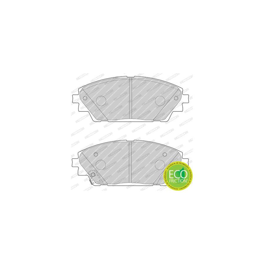 Ferodo Premier Eco Friction Fdb4491 Brake Pad Set Not Prepared For Wear Indicator, With Accessories