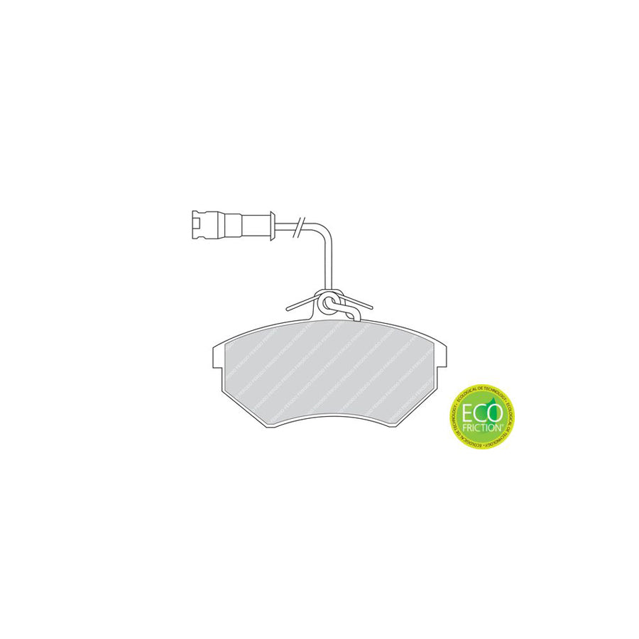 Ferodo Sl Fsl519 Brake Pad Set Not Prepared For Wear Indicator