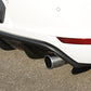 Rieger 00099811 VW Mk6 Golf GTI Rear Diffuser for Original Tailpipe Left & RIght - Carbon-Look