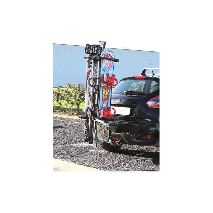 SNO-PRO 161 Ski / Snowboard Holder, towbar coupling carrier towbar mounted, 40cm, 40cm, 17kg