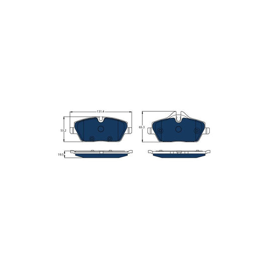 TRW Gdb2038Bte Brake Pad Set For Bmw I3 I01 Prepared For Wear Indicator With Accessories