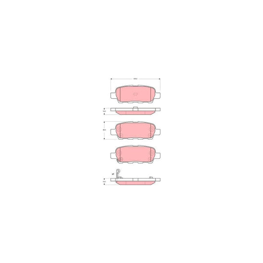 TRW Gdb3393 Brake Pad Set With Acoustic Wear Warning