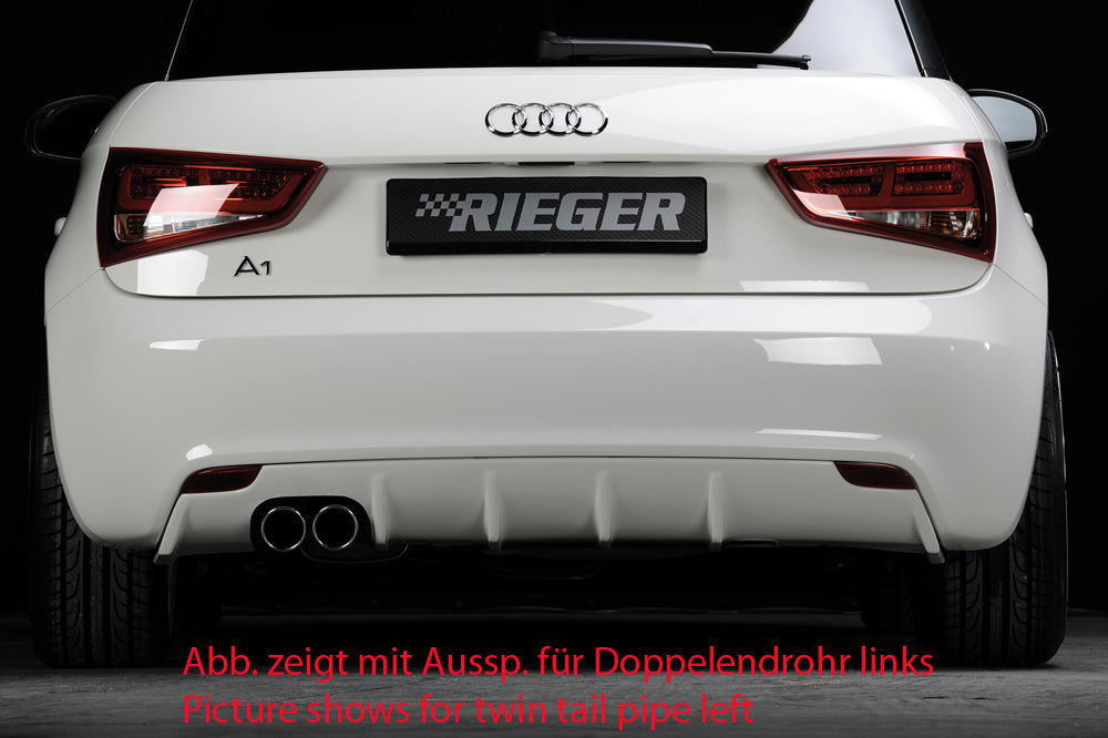 Rieger 00044106 Audi 8X A1 Rear Diffuser