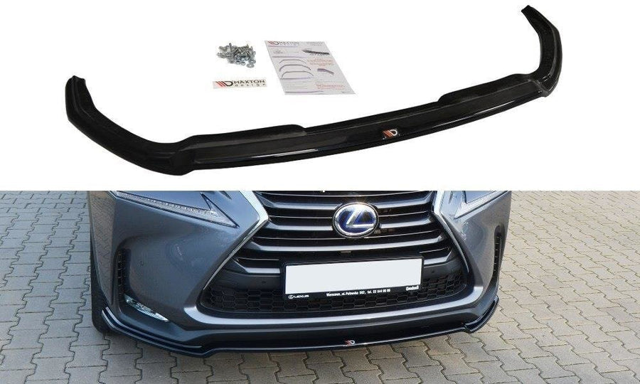 Maxton Design LE-NX-1-FD1T Front Splitter V.1 Lexus NX MK1 | Duco Car Parts UK Car Parts