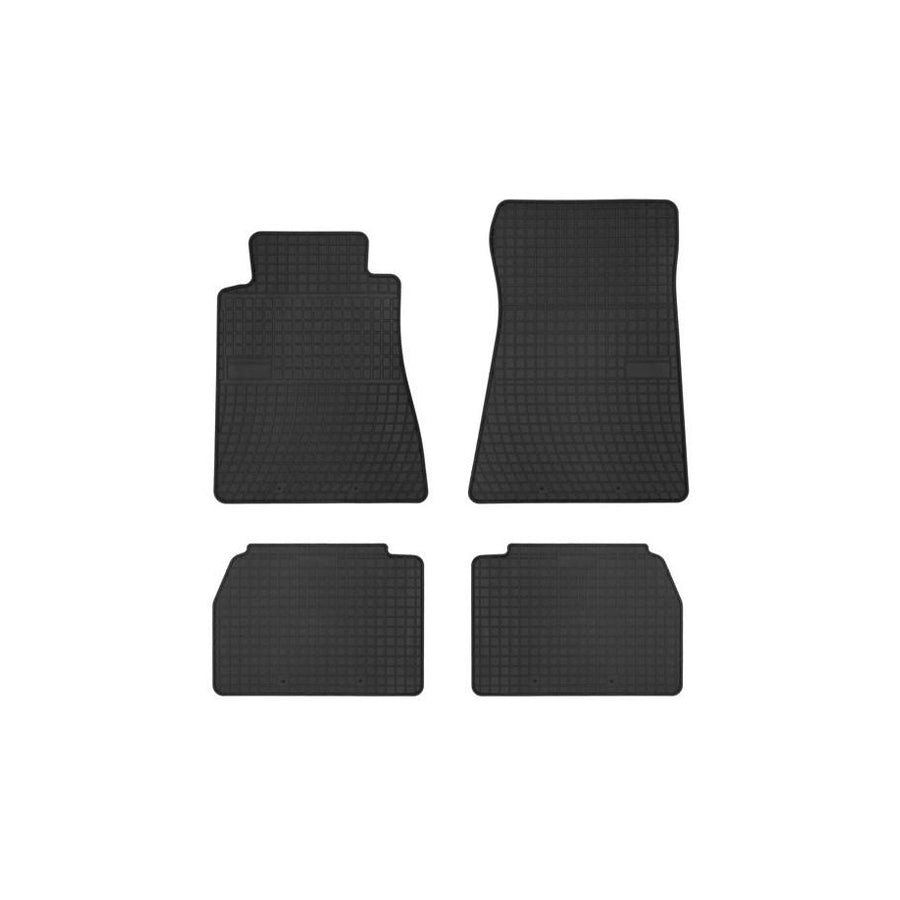 FROGUM Tailored 547389 Floor mat set suitable for MERCEDES-BENZ 190 (W201) Elastomer, Front and Rear, Quantity: 4, Black, (LHD)