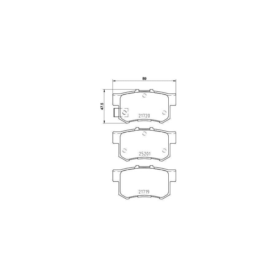 Hella 8DB 355 015 611 Brake Pad Set With Acoustic Wear Warning With Accessories