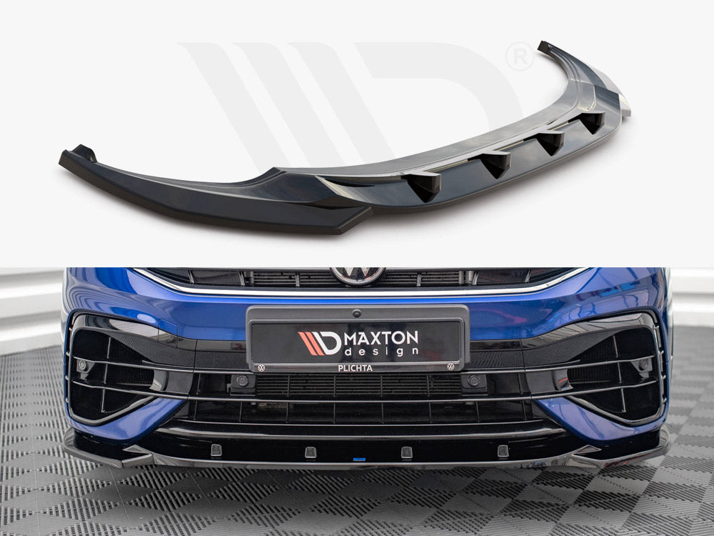 Maxton Design VW-TI-2F-R-FD3T Ont Splitter V.3 VW Tiguan R / R-line MK2 Facelift (2020-) | Duco Car Parts UK Car Parts
