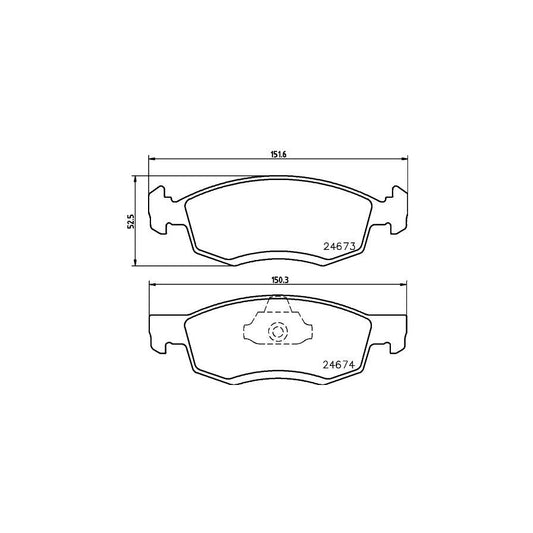 Hella 8DB 355 013 951 Brake Pad Set Not Prepared For Wear Indicator