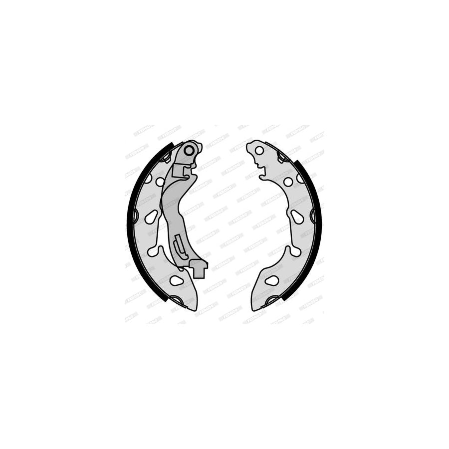 FERODO FSB4188 Brake Shoe Set with handbrake lever PREMIER