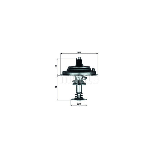 MAHLE ORIGINAL TX 26 80D Engine thermostat Opening Temperature: 80°C, with seal