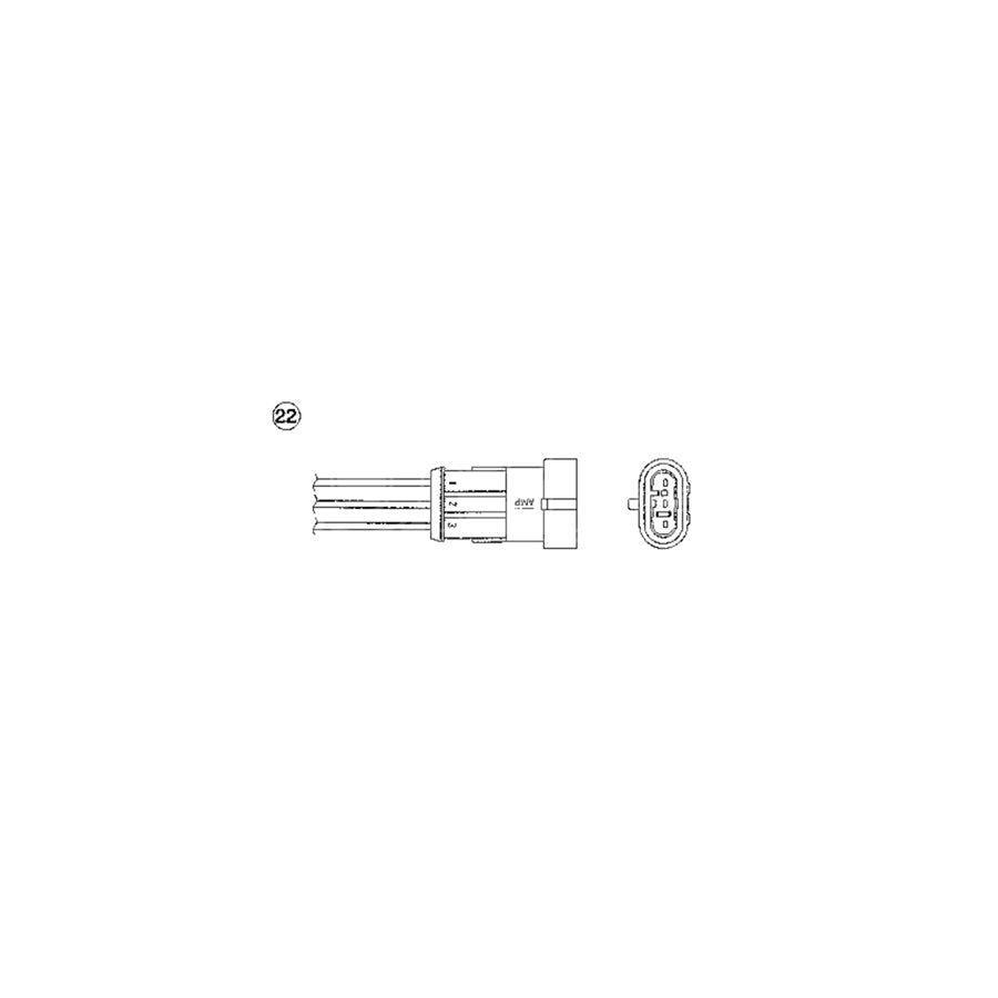 NTK Lambda Sensor / O2 Sensor (NGK 1887) - OZA446-E18