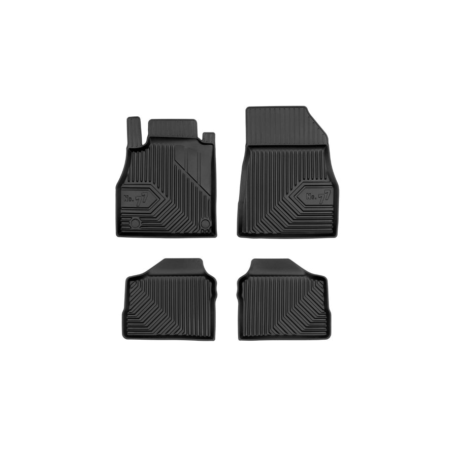 FROGUM Tailored, No.77 77409620 Floor mat set for NISSAN Micra V Hatchback (K14) Elastomer, Front and Rear, Quantity: 4, Black, (LHD)